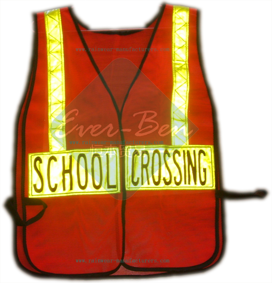 school crossing reflective security vest